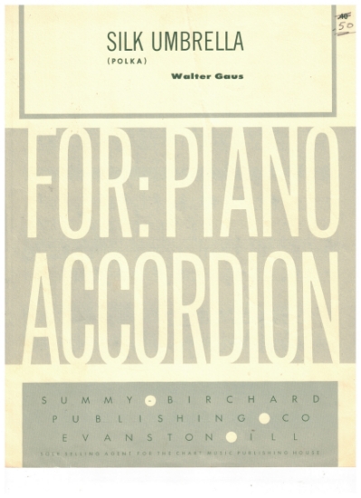Picture of Silk Umbrella, Walter Gaus, accordion solo sheet music