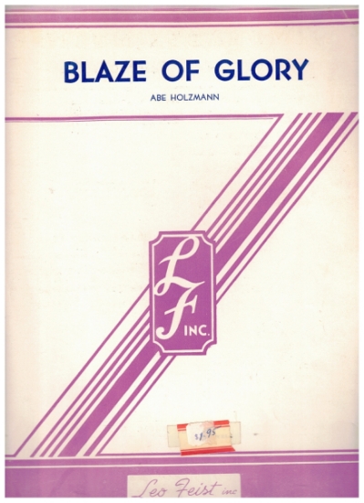 Picture of Blaze of Glory, Abe Holzmann, piano solo sheet music