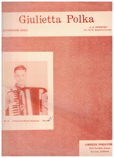 Picture of Giulietta Polka, A. S. Sherden, arr. B. Quattrociocche, accordion solo sheet music