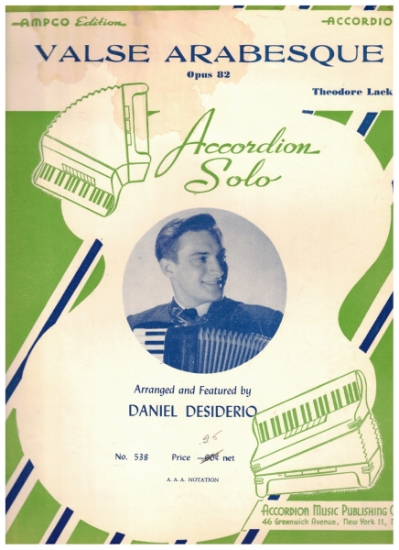 Picture of Valse Arabesque, Theodore Lack, arr. Daniel Desiderio, accordion solo sheet music