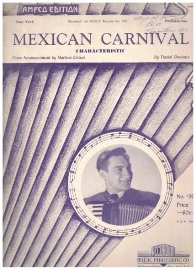 Picture of Mexican Carnival, Daniel Desiderio, arr. Matthew Colucci, accordion & piano duet sheet music