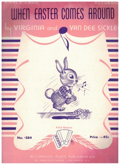 Picture of When Easter Comes Around, Virginia & Van Dee Sickler, accordion solo sheet music
