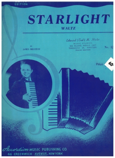 Picture of Starlight Waltz, James Bruzzese, accordion solo sheet music